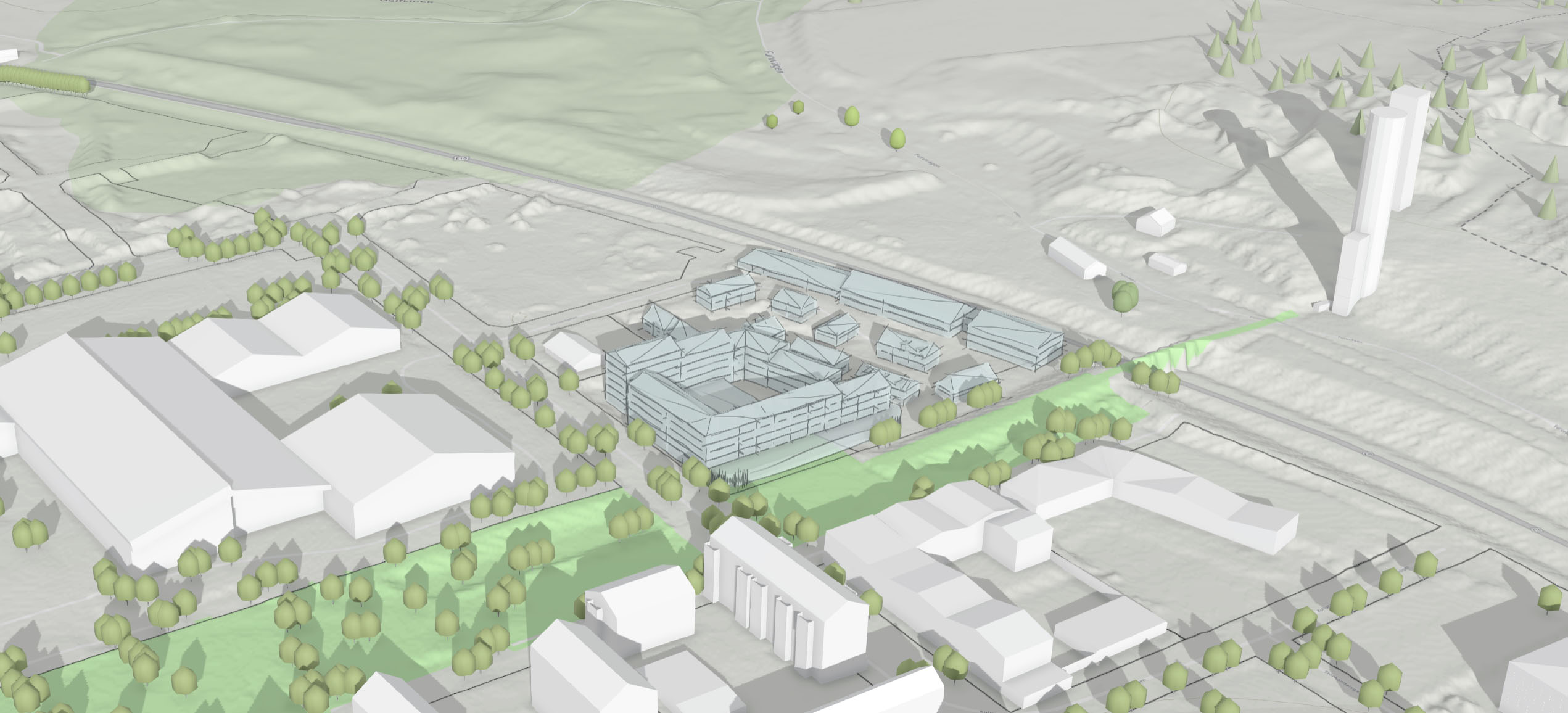 ArcGIS Urban 3D-miljö Kiruna
